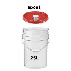 Pail 25L with spout cover